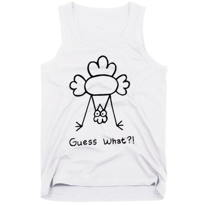 Guess What Chicken Butt Funny Chicken Tank Top