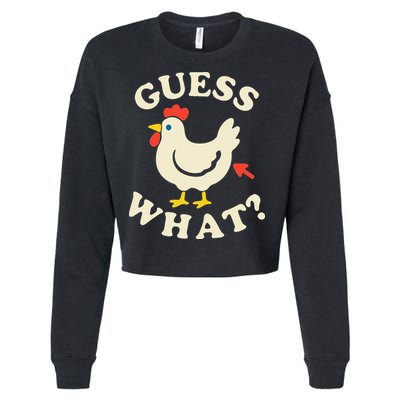 Guess What Chicken.. Cropped Pullover Crew