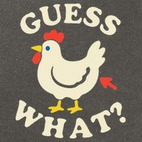 Guess What Chicken.. Cotton Canvas Backpack