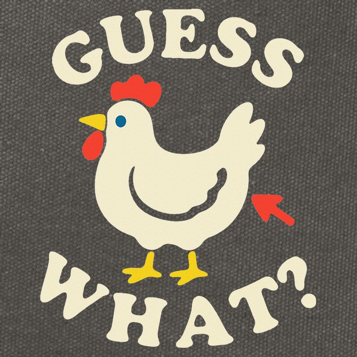 Guess What Chicken.. Cotton Canvas Backpack