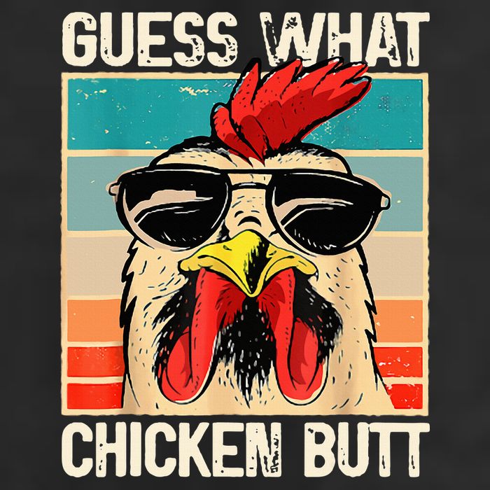 Guess What Chicken Butt Funny Chicken Meme Cool Comfort Performance Bucket Hat