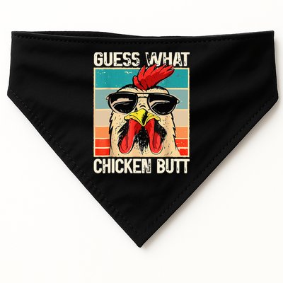 Guess What Chicken Butt Funny Chicken Meme USA-Made Doggie Bandana