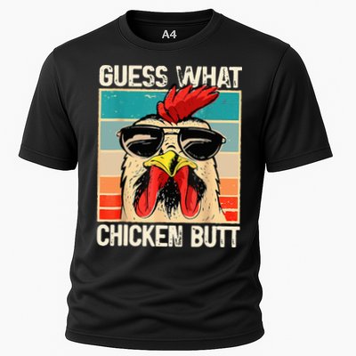 Guess What Chicken Butt Funny Chicken Meme Performance Shirt