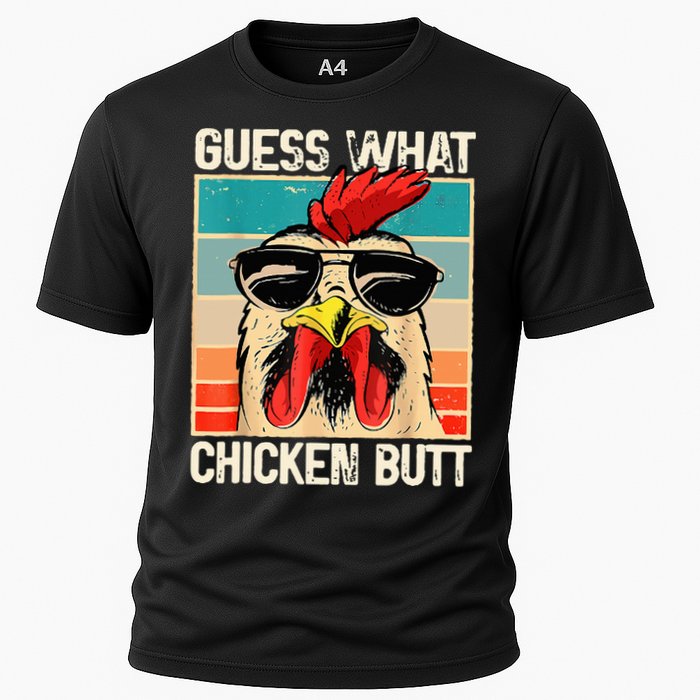 Guess What Chicken Butt Funny Chicken Meme Performance Shirt