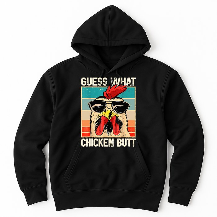 Guess What Chicken Butt Funny Chicken Meme Hoodie