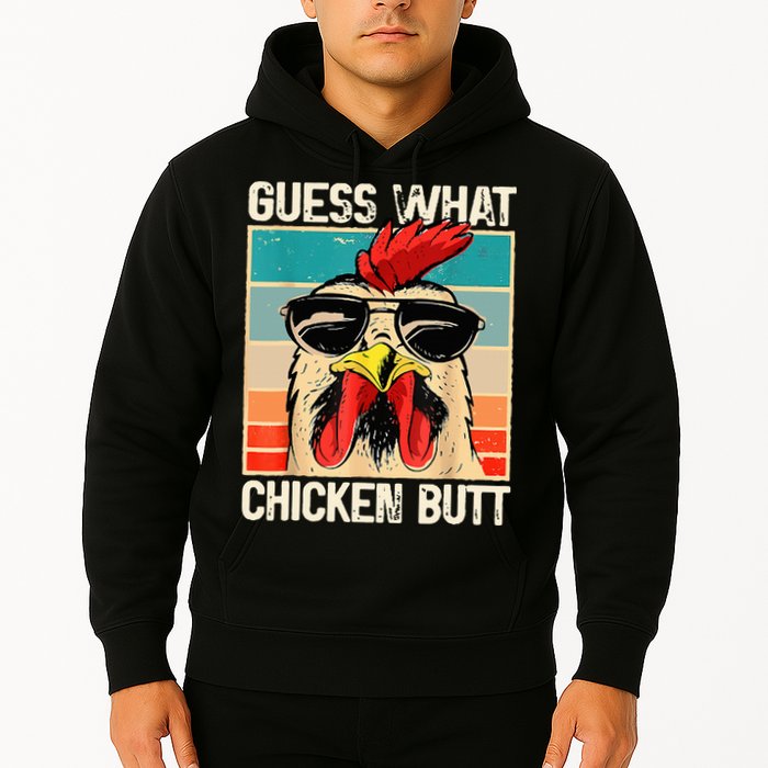 Guess What Chicken Butt Funny Chicken Meme Hoodie
