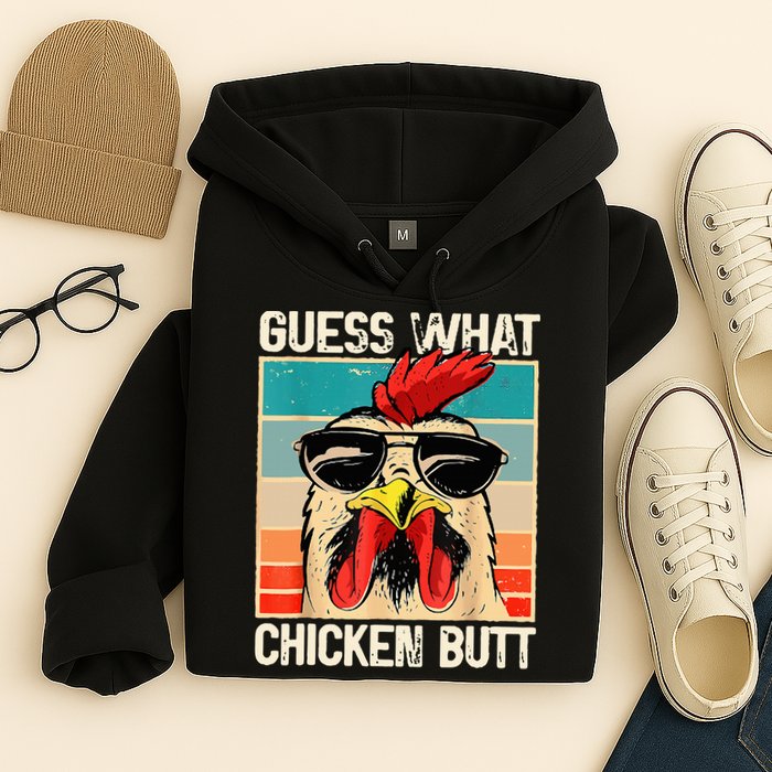 Guess What Chicken Butt Funny Chicken Meme Hoodie