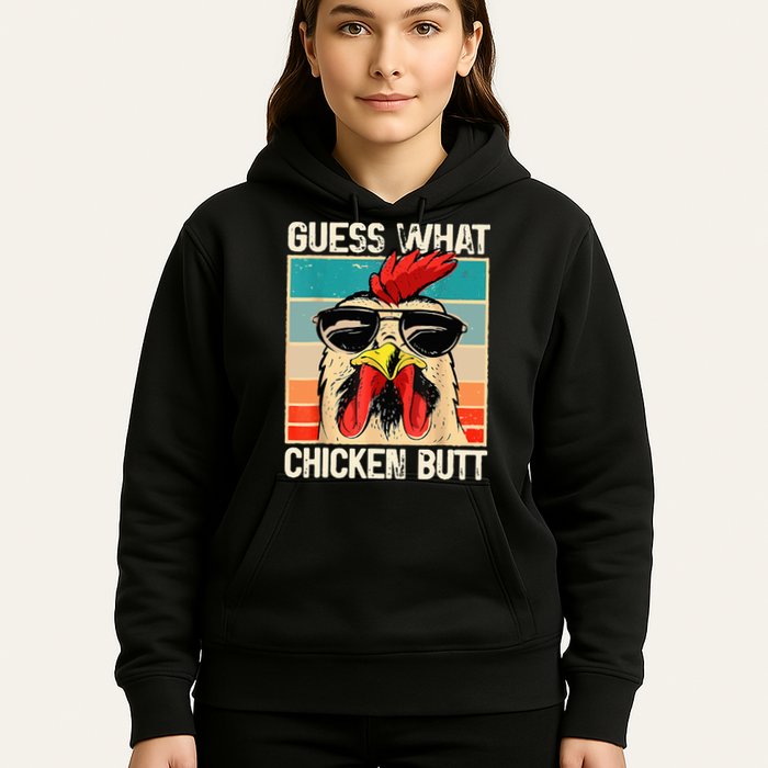 Guess What Chicken Butt Funny Chicken Meme Hoodie