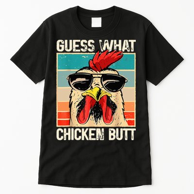 Guess What Chicken Butt Funny Chicken Meme Tall T-Shirt