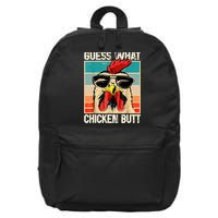 Guess What Chicken Butt Funny Chicken Meme 16 in Basic Backpack
