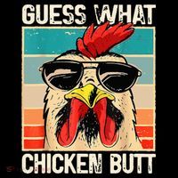 Guess What Chicken Butt Funny Chicken Meme Youth Performance Sprint T-Shirt