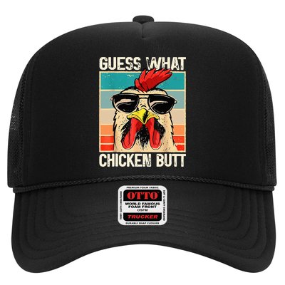 Guess What Chicken Butt Funny Chicken Meme Trucker Hat