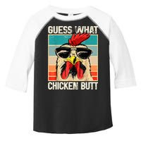Guess What Chicken Butt Funny Chicken Meme Toddler Fine Jersey T-Shirt