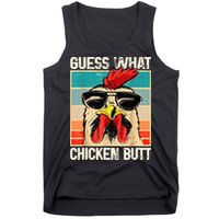 Guess What Chicken Butt Funny Chicken Meme Tank Top