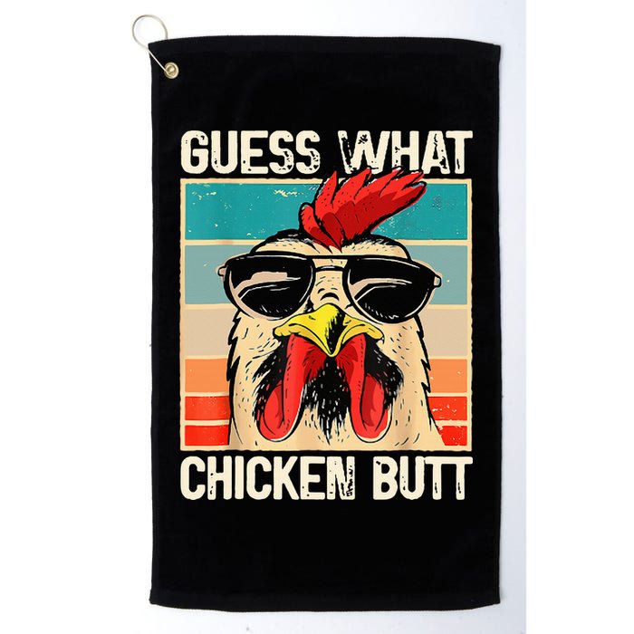Guess What Chicken Butt Funny Chicken Meme Golf Towel