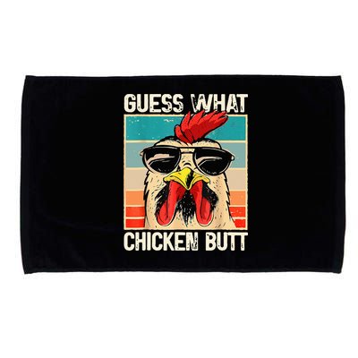Guess What Chicken Butt Funny Chicken Meme Microfiber Hand Towel