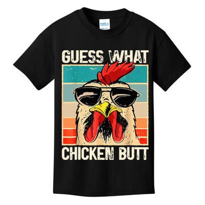 Guess What Chicken Butt Funny Chicken Meme Kids T-Shirt