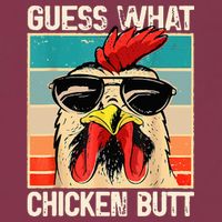 Guess What Chicken Butt Funny Chicken Meme 16oz Travel Tumbler