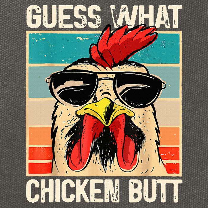 Guess What Chicken Butt Funny Chicken Meme Cotton Canvas Backpack