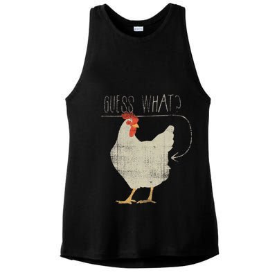 Guess What Chicken Butt Ladies PosiCharge Tri-Blend Wicking Tank