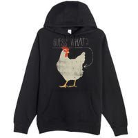 Guess What Chicken Butt Premium Pullover Hoodie