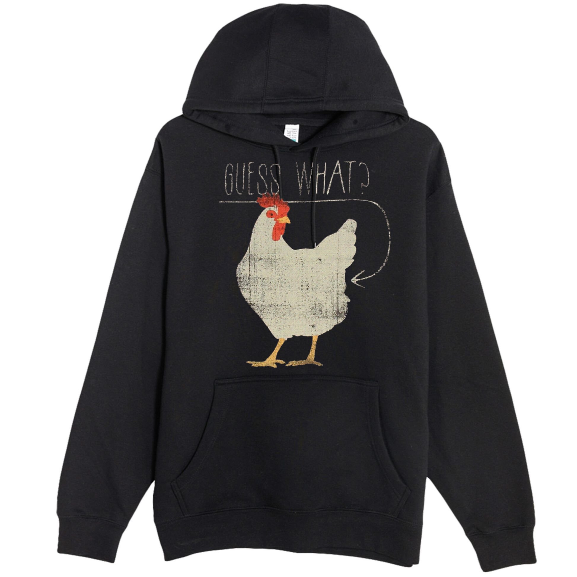 Guess What Chicken Butt Premium Pullover Hoodie