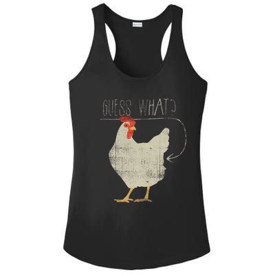 Guess What Chicken Butt Ladies PosiCharge Competitor Racerback Tank