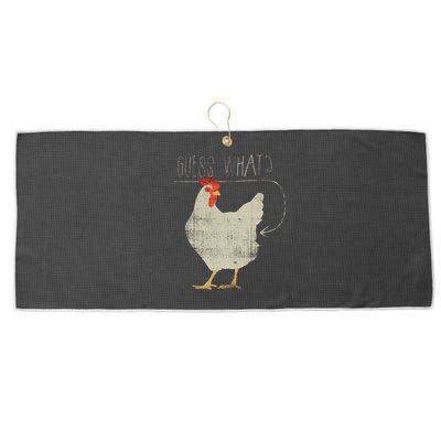 Guess What Chicken Butt Large Microfiber Waffle Golf Towel