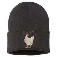 Guess What Chicken Butt Sustainable Knit Beanie