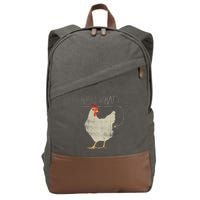 Guess What Chicken Butt Cotton Canvas Backpack