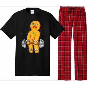 Gingerbread Weightlifting Christmas Fitness Gym Deadlift Gift Pajama Set