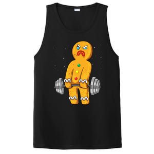 Gingerbread Weightlifting Christmas Fitness Gym Deadlift Gift PosiCharge Competitor Tank