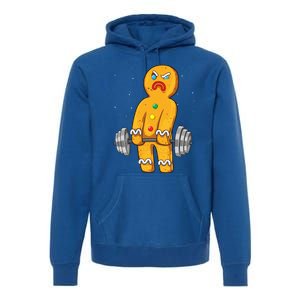 Gingerbread Weightlifting Christmas Fitness Gym Deadlift Gift Premium Hoodie