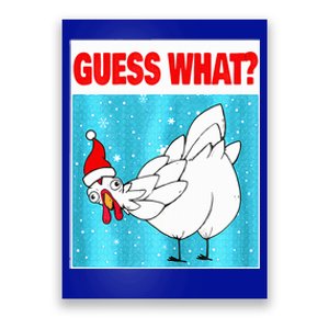 Guess What Chicken Butt Funny Egg Chicken Farmer Christmas  Poster