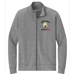 Guess What Chicken Butt Funny Chicken Gifts Chicken Stuff Stretch Full-Zip Cadet Jacket