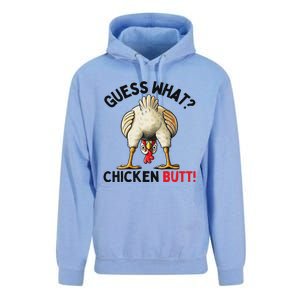 Guess What Chicken Butt Funny Chicken Gifts Chicken Stuff Unisex Surf Hoodie