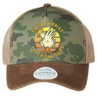Guess What Chicken Butt Funny Gift Legacy Tie Dye Trucker Hat