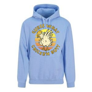 Guess What Chicken Butt Funny Gift Unisex Surf Hoodie