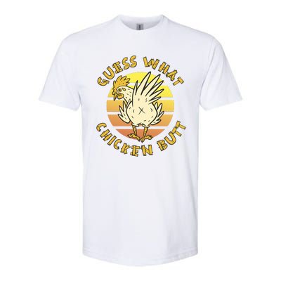 Guess What Chicken Butt Funny Gift Softstyle CVC T-Shirt