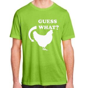 Guess What Chicken Butt Funny White Design Jokes Joking Adult ChromaSoft Performance T-Shirt