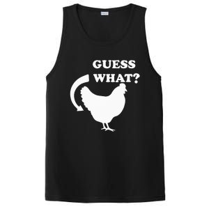 Guess What Chicken Butt Funny White Design Jokes Joking PosiCharge Competitor Tank