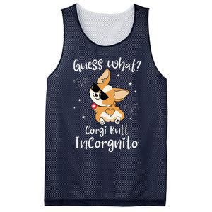 Guess What Corgi Butt Incorgnito Funny Pun Corgi Dog Mesh Reversible Basketball Jersey Tank