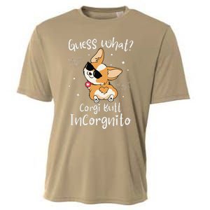 Guess What Corgi Butt Incorgnito Funny Pun Corgi Dog Cooling Performance Crew T-Shirt