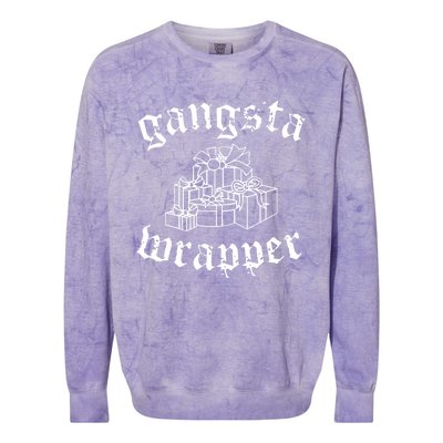 Gangsta Wrapper Classic Colorblast Crewneck Sweatshirt