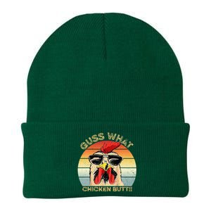 Guess What Chicken Butt Funny Chicken Meme Knit Cap Winter Beanie