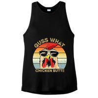 Guess What Chicken Butt Funny Chicken Meme Ladies PosiCharge Tri-Blend Wicking Tank