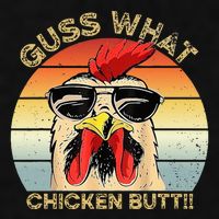 Guess What Chicken Butt Funny Chicken Meme Ladies PosiCharge Tri-Blend Wicking Tank
