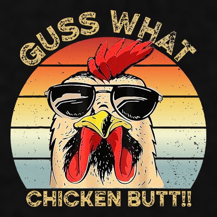 Guess What Chicken Butt Funny Chicken Meme Ladies PosiCharge Tri-Blend Wicking Tank