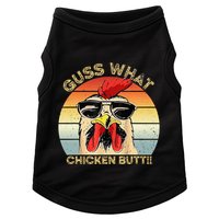 Guess What Chicken Butt Funny Chicken Meme Doggie Tank