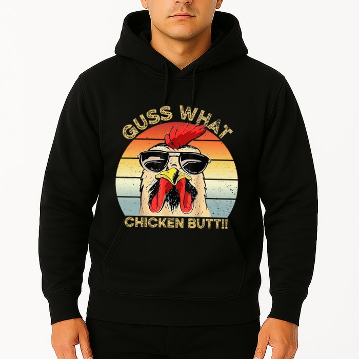 Guess What Chicken Butt Funny Chicken Meme Hoodie